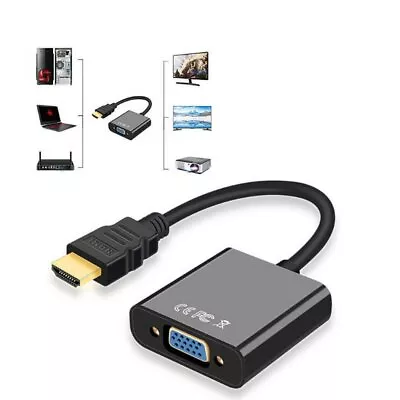 HDMI Male To VGA Female Video Adapter Cable Converter Chipset • $4.98