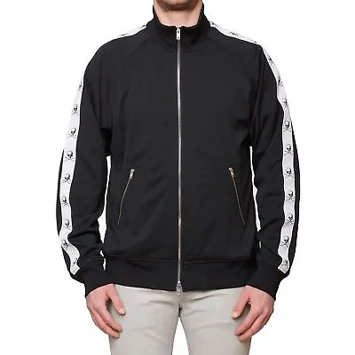 MASTERMIND WORLD Black Taped Track Jacket Full Zip Cardigan Coat NEW Size XL • $862.50