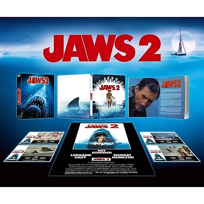 £52 • Buy Jaws 2 4K (Limited Edition Steelbook)  SOLD OUT Pre-Sale