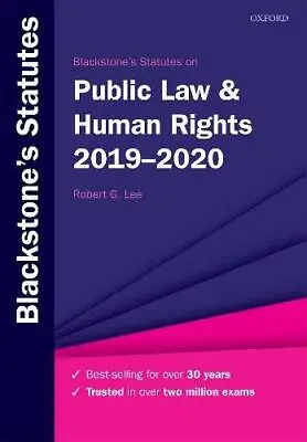 £3.48 • Buy Blackstone's Statutes On Public Law & Human Rights 2019-2020 (Blackstone's Stat