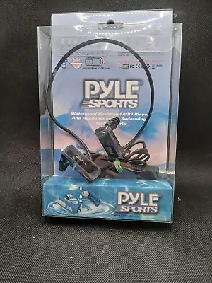 Pyle Sports Headphones Waterproof Neckband MP3 4GB Player PSWB4BL IPX Swimming • $18