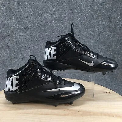 Nike Shoes Mens 15 Lunar Code Pro Football Cleats Mid Sneakers 579669-002 Black • $29.99