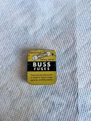Vintage Buss Glass Fuses - Tin Box With 4 Fuses • $5