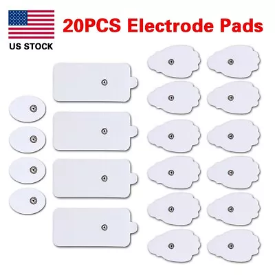 20PCS Electrode Pads Large Snap Replacement Tens For Electrode Pulse Massager • $9.89