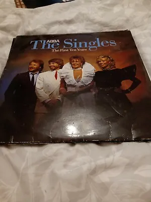 ABBA  - The Singles The First Ten Years 1982 Vinyl Double LP Album Record  • £10