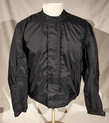 Moto Centric Mens Black Full Zip Motorcycle Squadron Jacket Coat - Size Large • $19.11