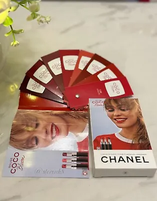 Chanel Rouge Coco Bloom Lipstick 0.3 Sample Card With 8 Colours • £9.80