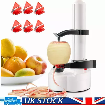 Electric Automatic Peeler Fruit Vegetable Potato Peeling Machine With 6 Blades • £18.69