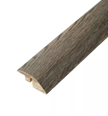 Solid Oak Ramp Reducer For Wood Flooring Trim Threshold  Door Bar DARK BROWN OAK • £19.99