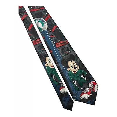 Vintage Mickey Mouse Neck Tie Mickey Unlimited DISNEY - Street Lamp Buildings • $8.95