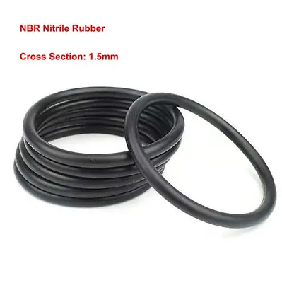 $2.52 • Buy O-Ring Seals Washers NBR Nitrile Rubber Cross Section 1.5mm Oil Sealing Gasket