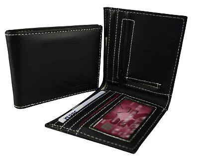 Stylish Gifts For Men Wallet Card Hold Faux Leather Zip 4 Slots NEW UK P&P 302 • £6.49