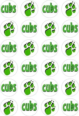 24 Cub Scouts Cubs Scout Cupcake Fairy Cake Toppers Edible Rice Wafer Paper • £2.99