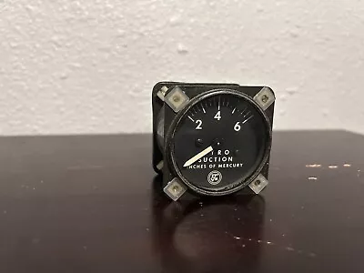 Airborne  Gyro Suction Gauge 1G10-4 Vacuum Gauge— Working When Removed • $35