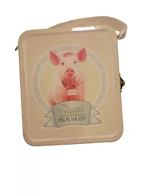 Babe: Pig In The City Vintage 1998 Mini Metal Tin Lunchbox Snack Box VG • $17.99