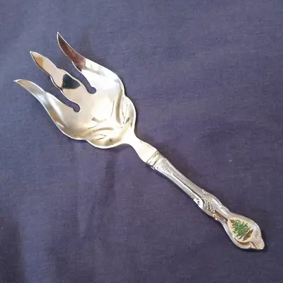 Stainless Salad Serving Fork SPODE CHRISTMAS TREE By Wallace Silver • $20