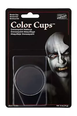 Mehron Color Cup Professional Quality Greasepaint/Carded .5oz Monster Grey • $7.15