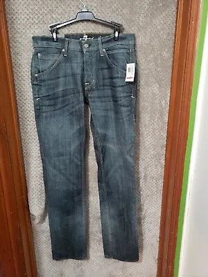NWT Men's 7 For All ManKind Slimmy Slim Straight Leg Jeans (Retail $198) • $85