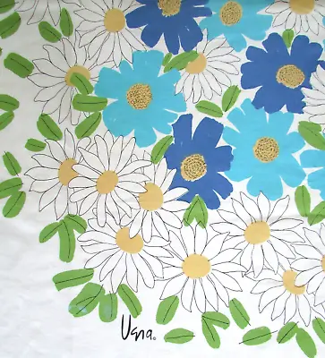 Vintage VERA Daisy Floral Tablecloth 66  • $48