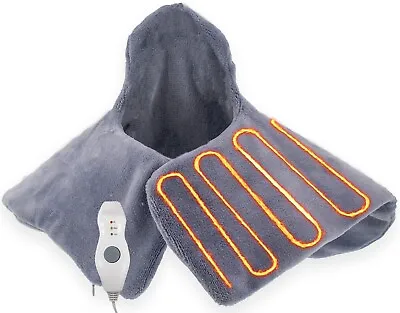 Electric Neck & Shoulder Heating Pad - Dry Or Moist Heat Therapy - Auto Shut Off • $22.95