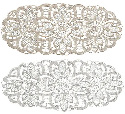 £6.79 • Buy Floral Lace Oval Doilies Pack Of 6 Traditional Doyleys Vintage Home Table Mat