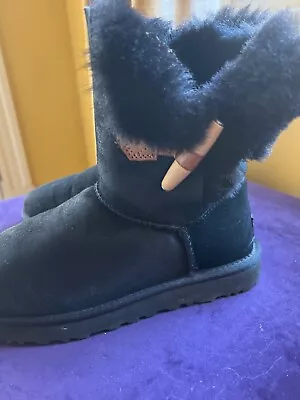 UGG Australia Black Shearling Boots • $25