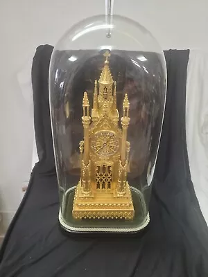 Rare Raingo Freres French Gold Cathedral Automation Mantle Clock W/Dome Silk Run • $7999.99