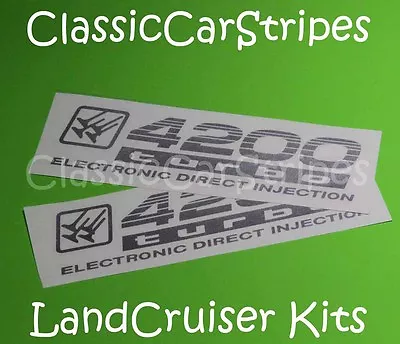 LandCruiser 4200 Turbo 100 Series SILVER Decal Sticker • $19.90