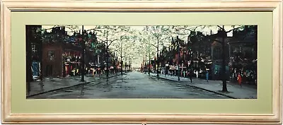 Leonard Kingwood Original 20th-c. Impressionist London Street Scene Oil Painting • £180