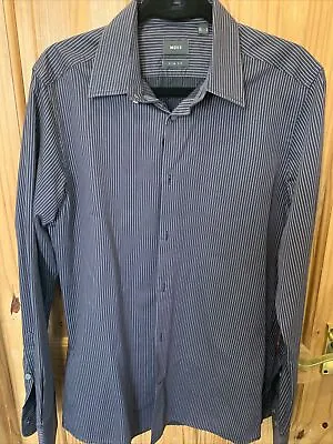 Mexx Long Sleeve Shirt. Pin Stripe Slim Tailored  Size Small • £3.50