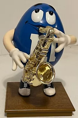 M&M Vintage Blue M And M Playing Saxophone Official Candy Dispenser  • $8.99