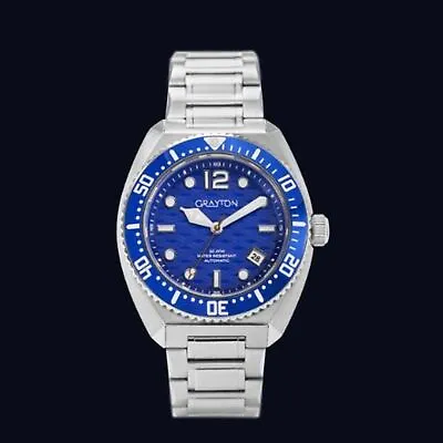 New Grayton Diver Blue Pacific Automatic Stainless Steel Mens Watch • $225