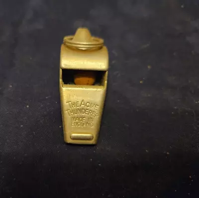 Vintage  The Acme Thunderer  Police Whistle With Cork Ball Made In England • $1.99