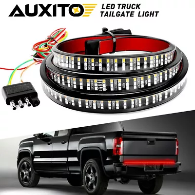 5 60  Modes 3Row Truck 432LED Tailgate Strip Light Bar Reverse Tail Brake Signal • $21.99