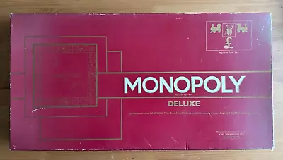 Vintage Waddingtons Monopoly Deluxe 1972 (complete With Instructions) • £9.99