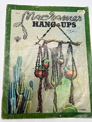 Book Macrame Hang Ups 11 Plant Hanger Patterns Garden Home Craft 1973 • $7.90