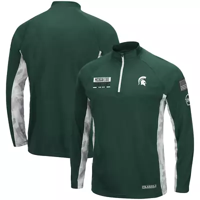 Michigan State Spartans Military Appreciation Men's XL 1/4 Zip Jacket NEW • $35.95