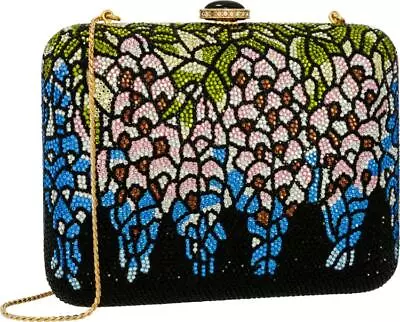 Nr Judith Leiber Evening Bag Crystal Tiffany Stained Glass Wisteria Gold Vintage • $4999.99