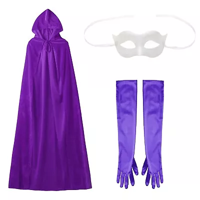 Adult Cloak Cosplay Carnivals Magician Costumes Velvet Outfit Witch Cape Opera • $15.63