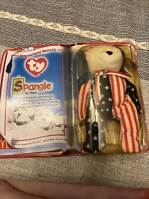 Ty Beanie Baby McDonald's Spangle The Bear In Box 2000 International Bears Rare • $40
