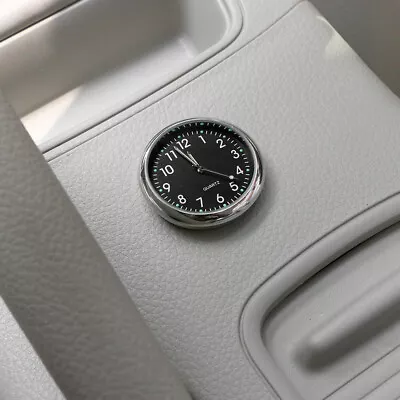 1x Luminous Mini Quartz Analog Watch Stick-On Clock For Car Dash Boat Motorcycle • $8.76
