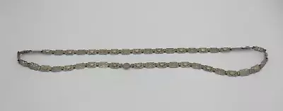 Vintage Silver Chain Belt Rectangle Links Snap Closure • $19.99