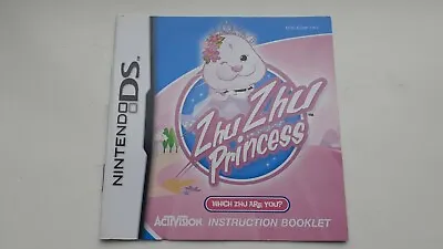 Nintendo Ds Booklet Instructions Manual Zhu Zhu Princess  • £1.99