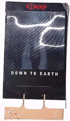 Vtg OZZY OSBOURNE Down To Earth LENTICULAR 3D Store Display Back • $24.99