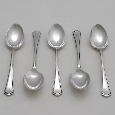 ST JAMES Design MAPPIN & WEBB Silver Service Cutlery Five Coffee Spoons • £19.90