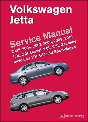 Volkswagen Jetta (A5) Service Repair Manual 2005-2010 (Hardcover) VJ10 Brand New • $129.95