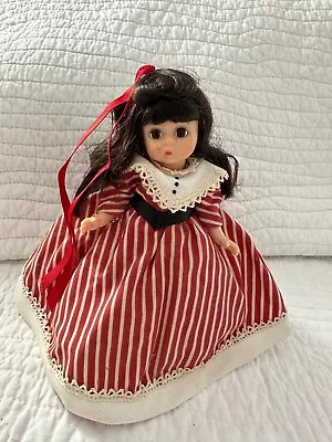 Vintage Madame Alexander Little Women  Jo  Red & White Stripe Dress  • $35