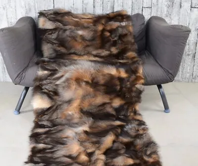 Real Fur Blanket Throw Fox Fur Blanket Throw • $370