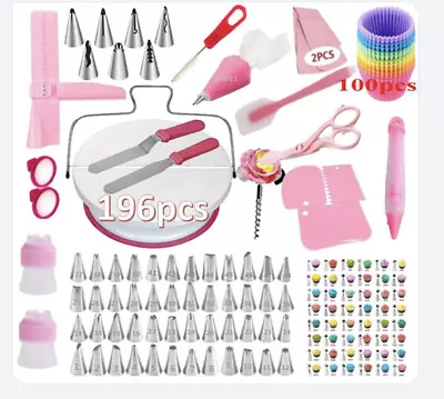 196 Cake Decorating Tool/kit Set For Professional To Beginner • £24.95