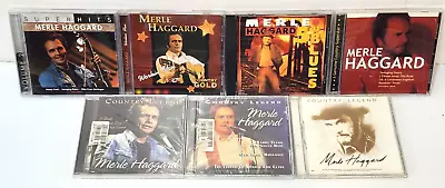 Lot Of 7 Merle Haggard CD Country Legend 5:01 Blues Hits Workin' Man • $14.98